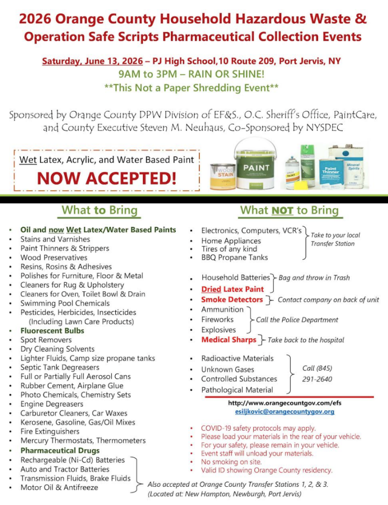 2026 Hazardous Waste and safe scripts event