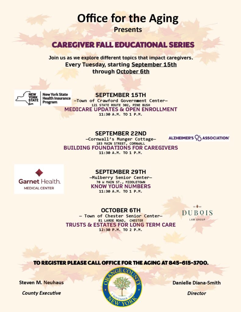 Caregiver Fall Educational Series