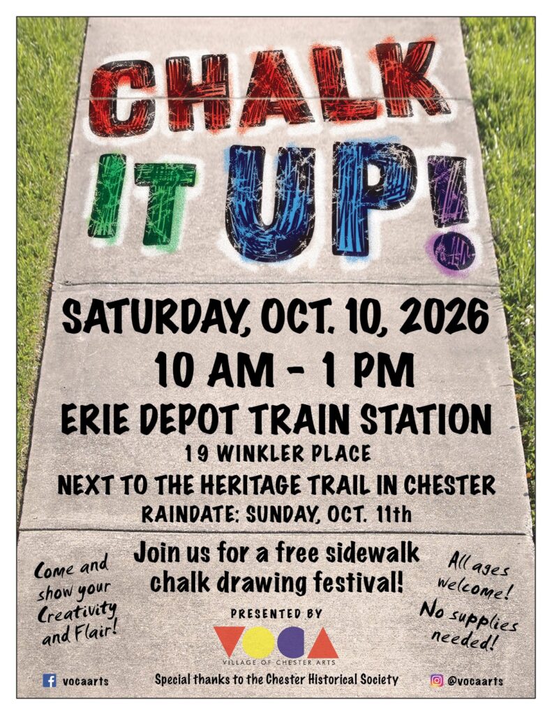 Join Us for a FREE sidewalk chalk writing festival